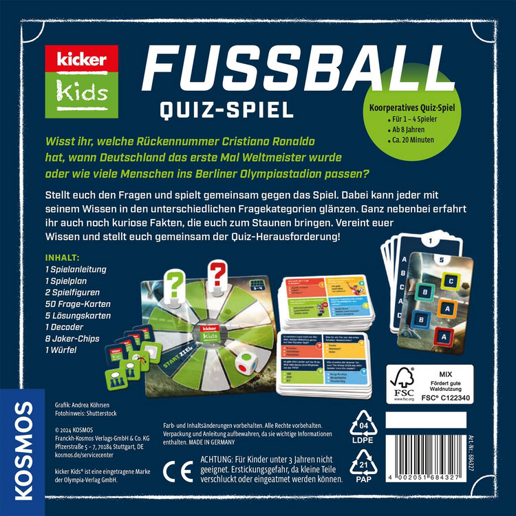 FUSSBALL Quiz-Spiel (kicker kids)