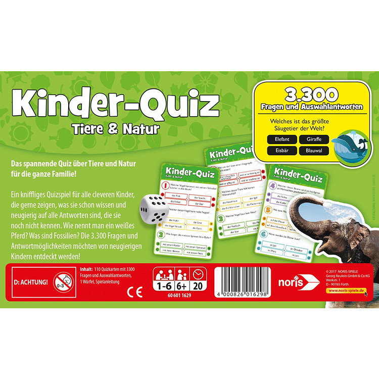 Kinder-Quiz: Tiere & Natur