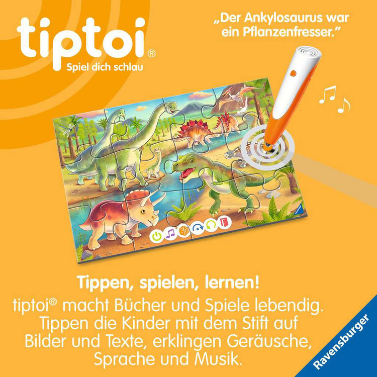 tiptoi Puzzle für kleine Entdecker: Dinosaurier